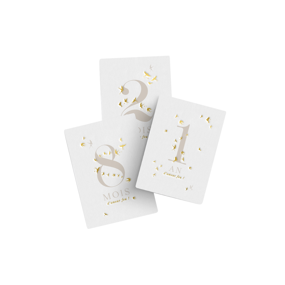 Milestones cards - Hirondelles